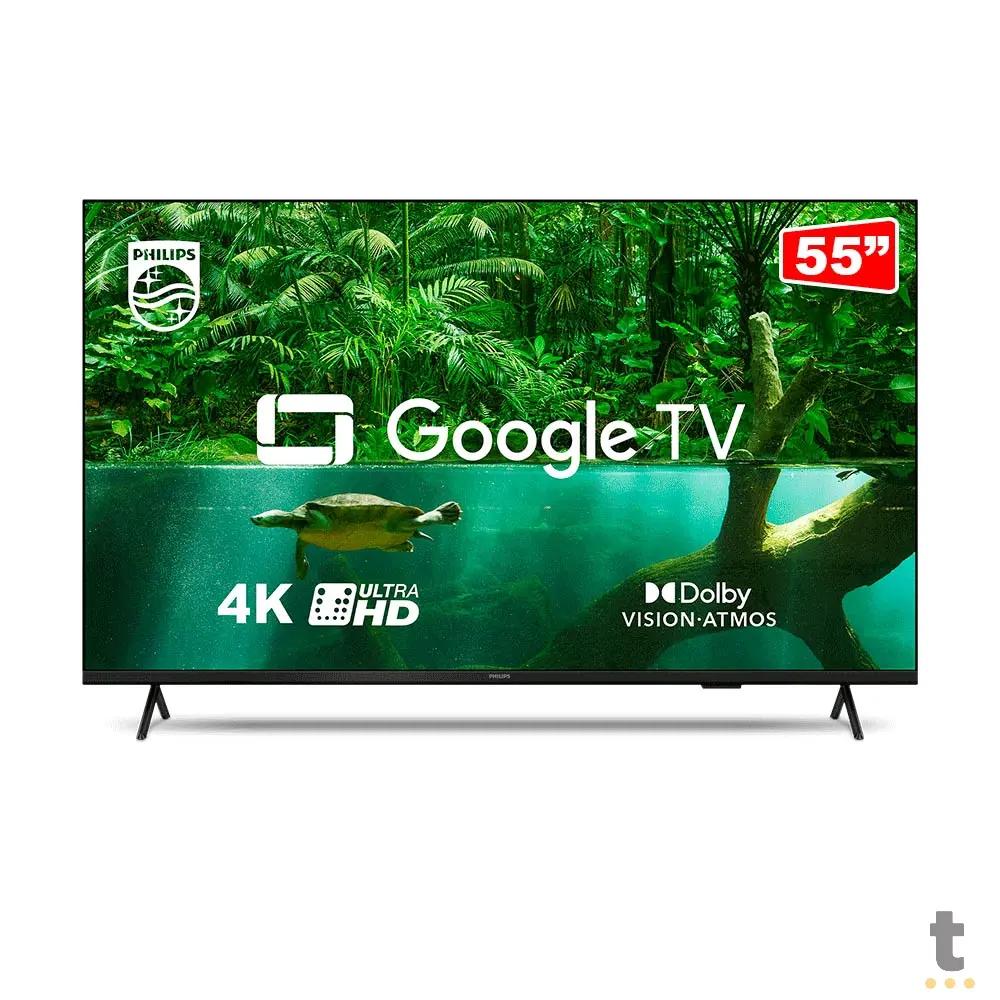 Smart TV Led Philips 55" UHD Wi-fi Bluetooth USB HDMI Google TV - 55PUG7408 Truedata